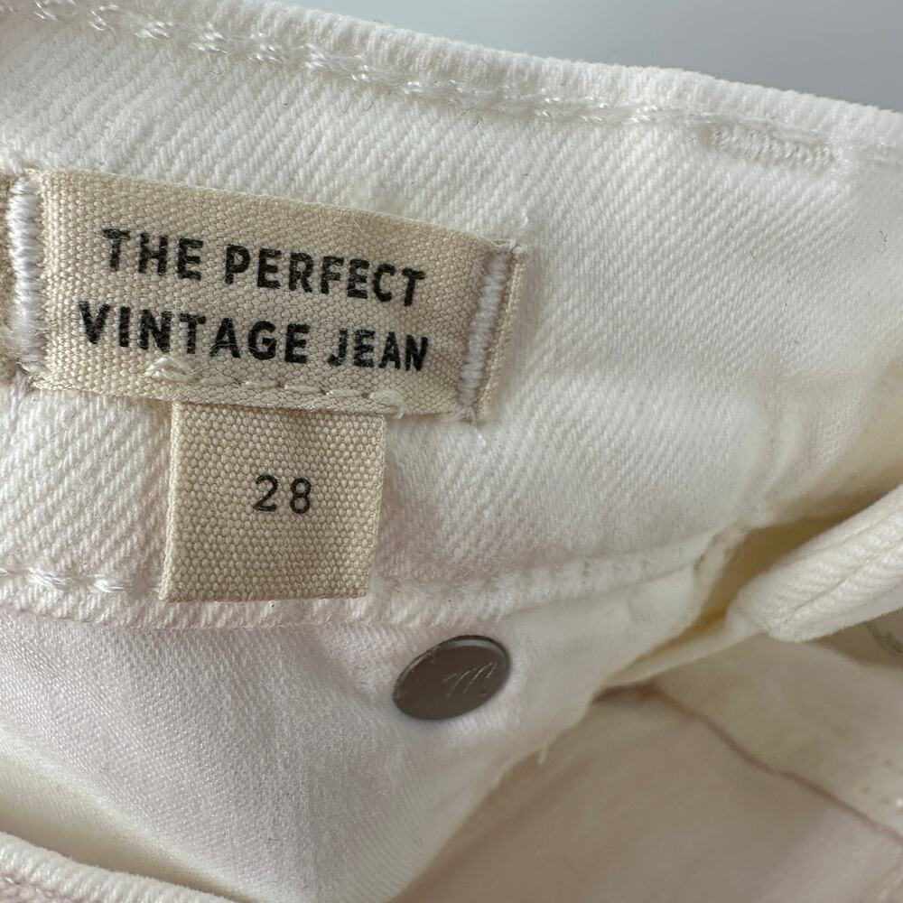 MADEWELL The Perfect Vintage Denim Jean in Tile White ND501 // 28 - Picture 8 of 10